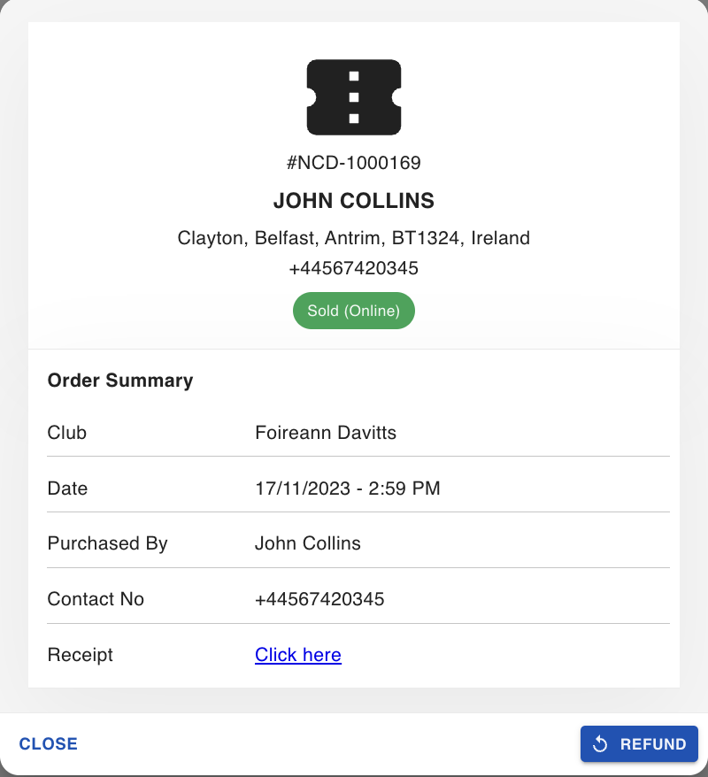 How to refund draw tickets Gaelic Athletic Association